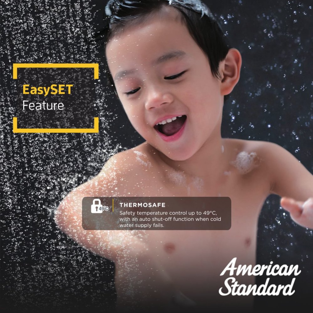 easy set aman buat anak anak karena termperatur terus terjaga kamar mandiku