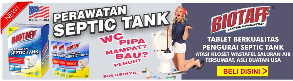 biotaff kamarmandiku pengurai septictank kloset tersumbat