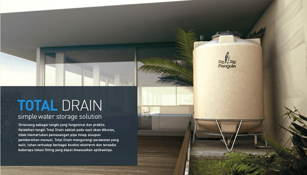 penguin tangki air total drain kamarmandiku dengan kaki penyangga blog